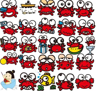 五颜六色的海洋生物