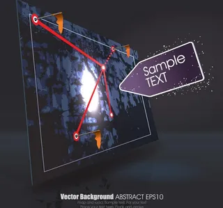 墨迹高尔夫球场背景矢量图片