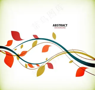 枝叶条纹 枝叶 树枝图片