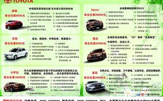 一汽丰田春天彩页图片