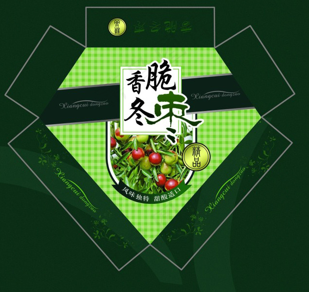 大枣包装psd模版下载