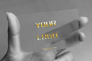 VI透明名片标志智能贴图