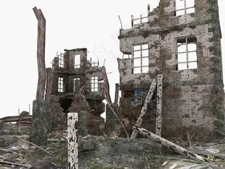 废墟场景3D素材