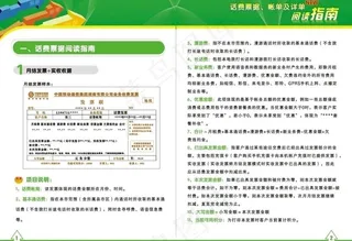 话费票据 帐单及详单阅读指南图片