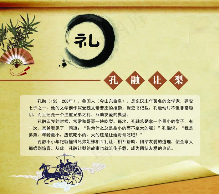 中华传统美德礼(4508X3996(DPI:100))psd模版下载