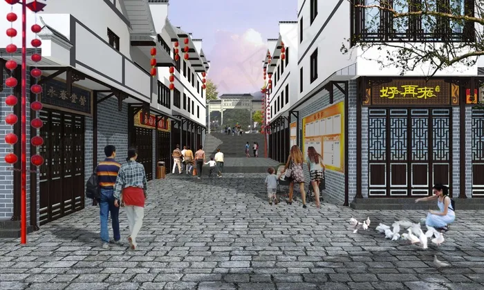 古建效果图图片