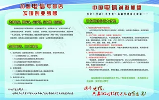 电信双折页图片