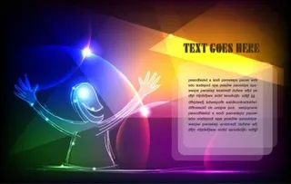 折扣华丽的霓虹灯05矢量背景