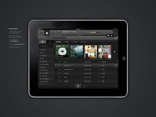 ipad音乐app界面psd素材