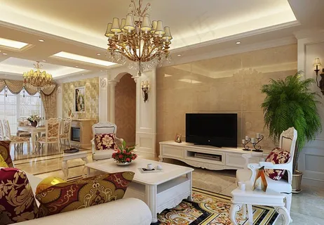 欧式客厅效果图图片 欧式客厅效果图图片