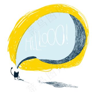 画对话框插画矢量素材