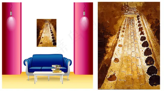 家居室内艺术挂画设计 家居室内艺术挂画设计