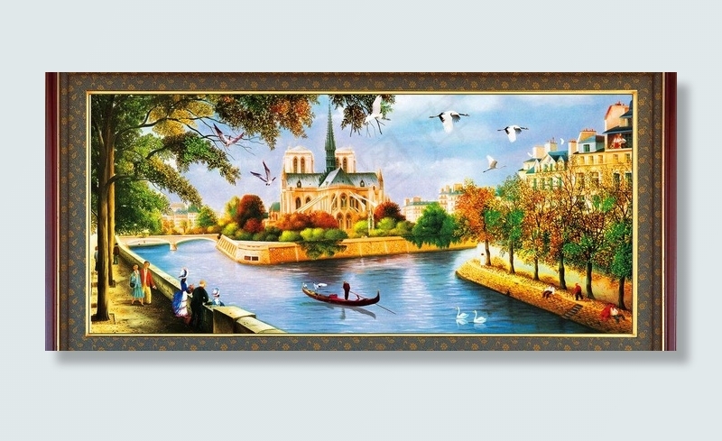 山水风景画图片