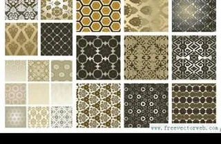 米色的模式向量