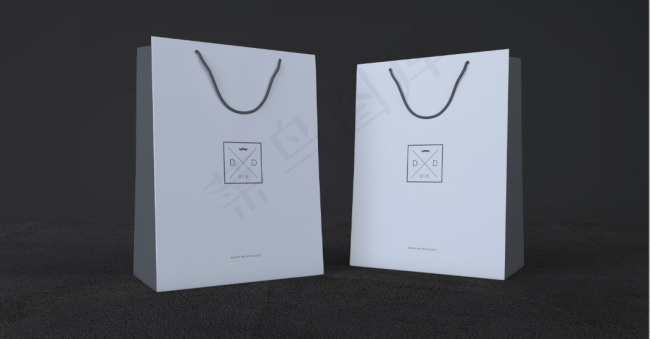 6款手提袋购物袋效果展示样机