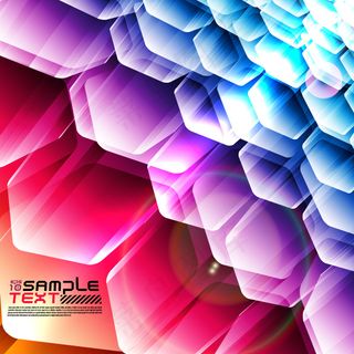 动感六角形背景