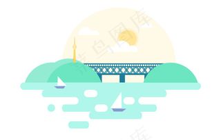 扁平化风格背景