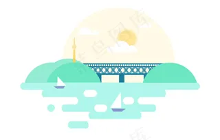 扁平化风格背景