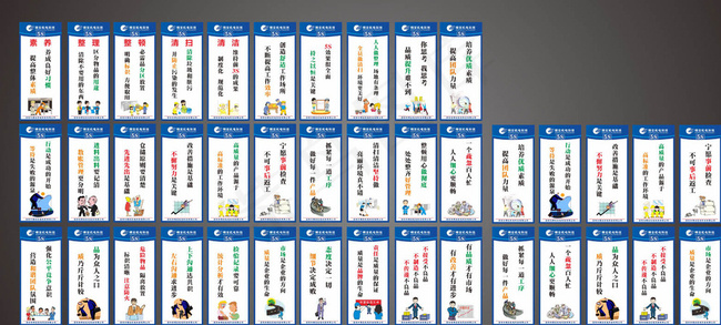企业5S展板图片cdr矢量模版下载