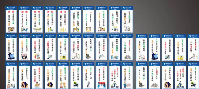 企业5S展板图片cdr矢量模版下载