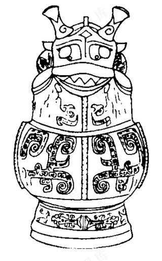 商周时代器物图案 中国传统图案 图...