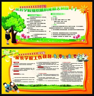 学校班级文化建设创意展板