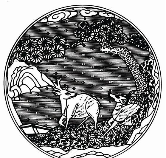 元明时代 矢量版画 古典图案 矢量中华五千年 AI源文件_0383ai矢量模版下载
