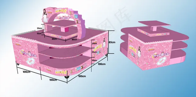 超市异形堆效果图 超市异形堆效果图