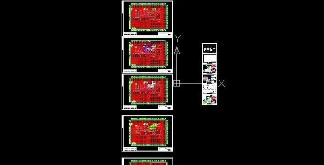旅游度假村热泵机房设备布置图