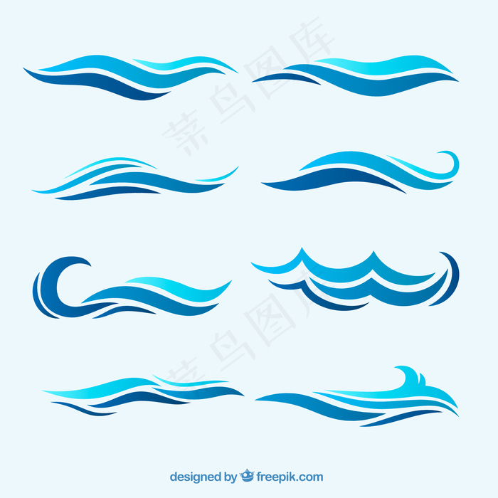 水纹水波纹浪花水珠夏季素材