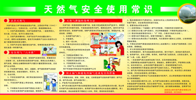 安全用气展板cdr矢量模版下载