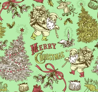 手绘圣诞节背景图片