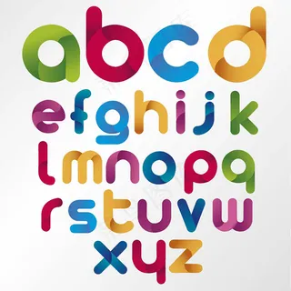 卡通字体英文字体创意字母英文艺术字