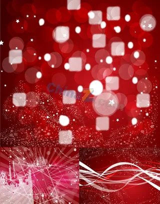 炫红动感背景矢量素材图