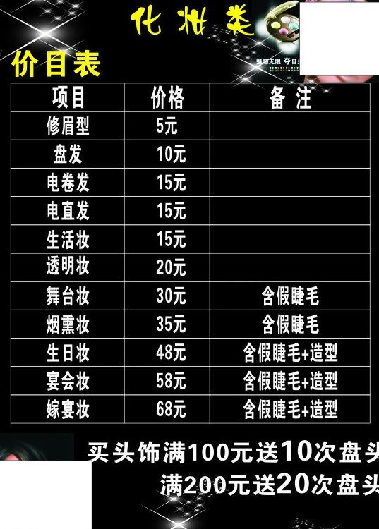 美甲化妆图片cdr矢量模版下载