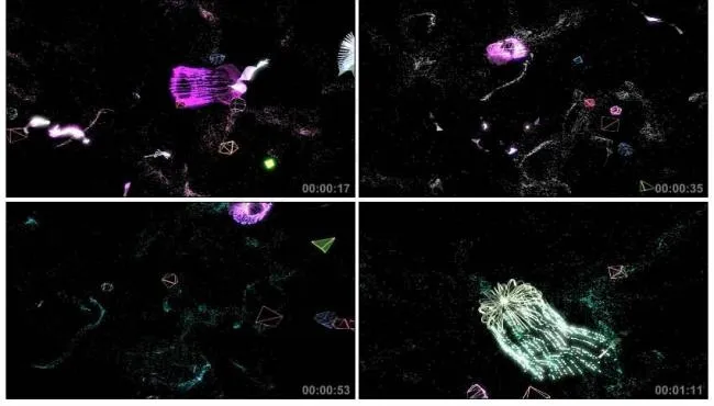 粒子演绎视频素材