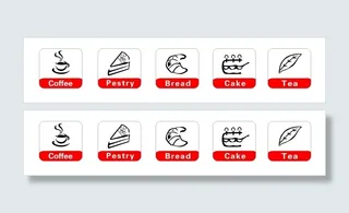 咖啡面包矢量图