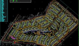 创意英国别墅群总平面图片