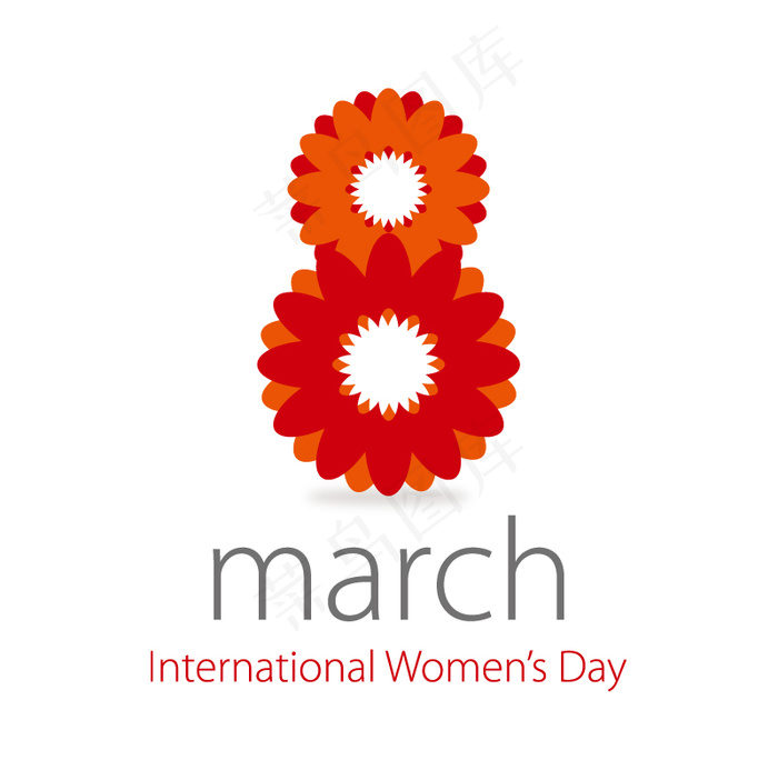 简洁妇女节海报矢量素材