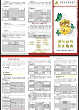 银行三折页图片