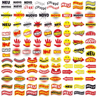 卡通风格装饰图案矢量素材