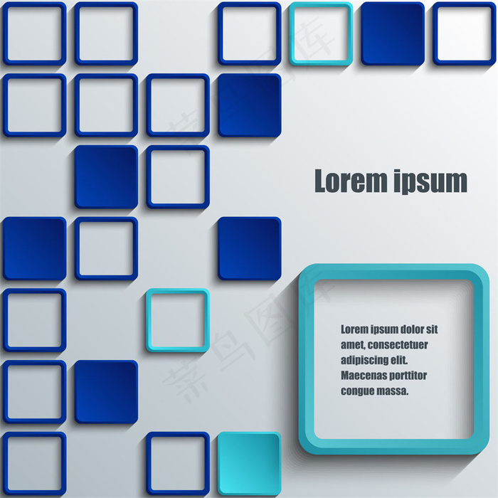 蓝色方块背景图片