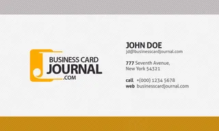 黄白色简约大气科技商务公司名片设计