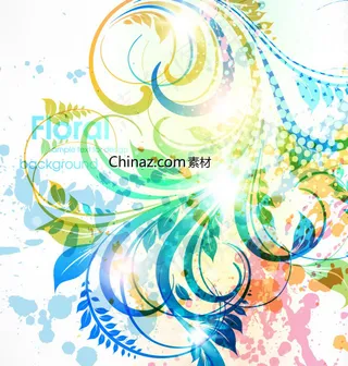 抽象艺术花纹矢量图下载