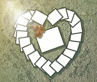 心形相框相框设计图片