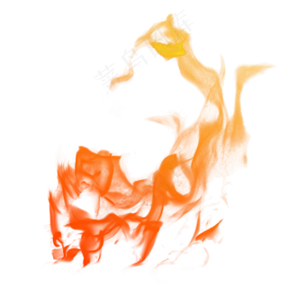 火焰黄红色系写实火焰特效png免抠