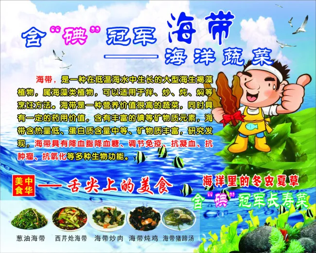 海带 海洋蔬菜cdr矢量模版下载