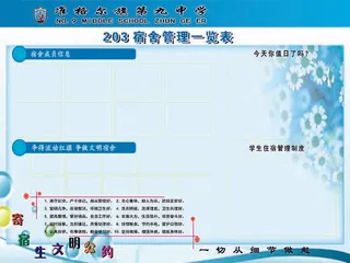 宿舍管理展板