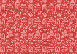 手绘婚礼素材背景