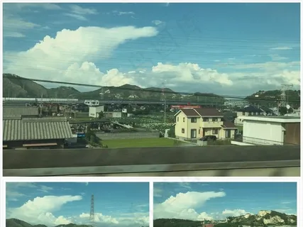实拍高速火车沿途风景 实拍高速火车沿途风景